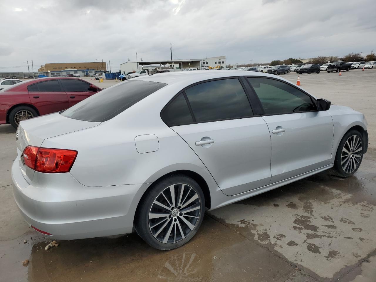 2014 Volkswagen Jetta VIN 3VW2K7AJ0EM311044 Copart auction photo, side / front end damage thumbnail 3