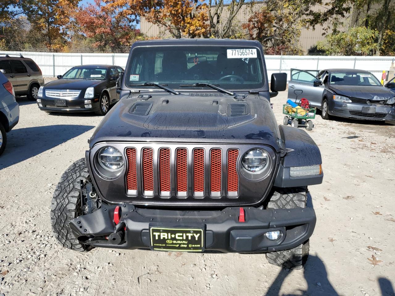 2018 Jeep Wrangler VIN 1C4HJXFG3JW119754 Copart auction photo, front end / side damage thumbnail 5