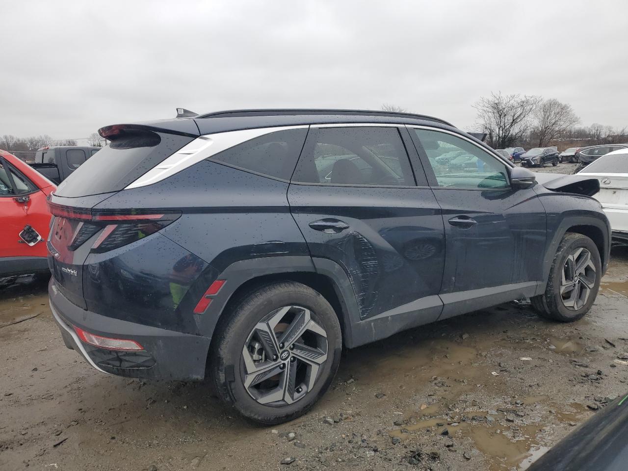 2023 Hyundai Tucson VIN KM8JECA16PU111407 Copart auction photo, front end / side damage thumbnail 3