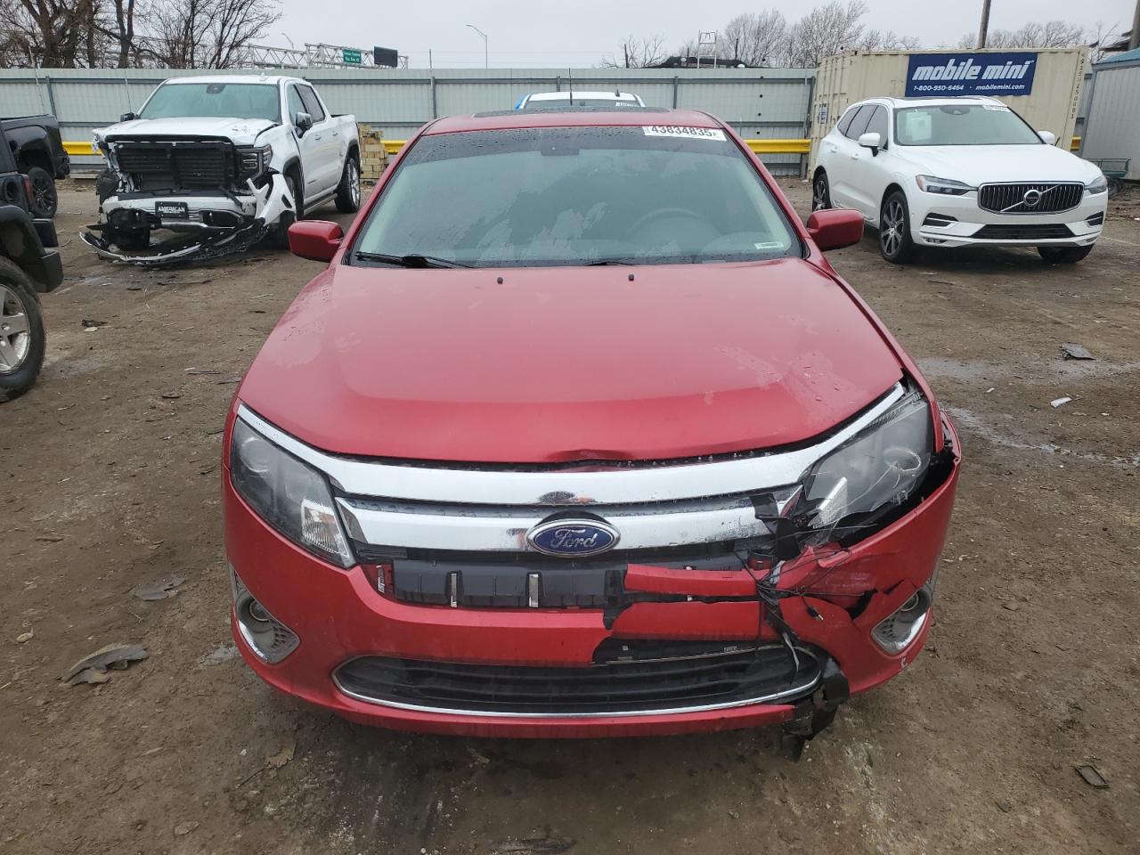 2012 Ford Fusion VIN 3FAHP0JA5CR327283 Copart auction photo, front end damage thumbnail 5