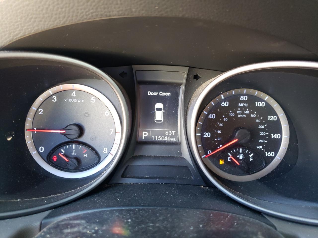 2015 Hyundai Santa Fe VIN 5XYZTDLB1FG290688 Copart auction photo, front end / side damage thumbnail 9