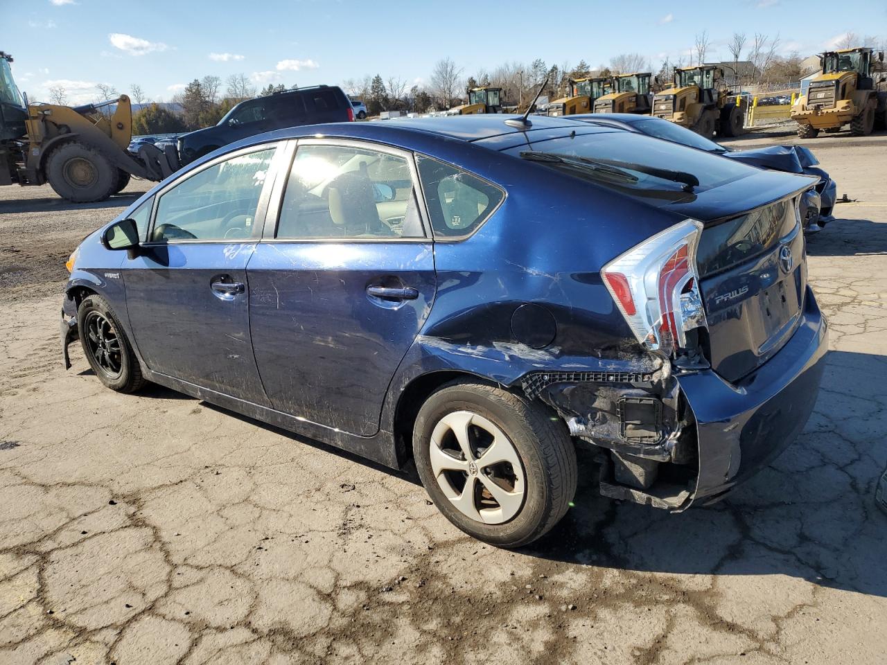 2014 Toyota Prius VIN JTDKN3DU7E1766768 Copart auction photo, front end / rear end damage thumbnail 2