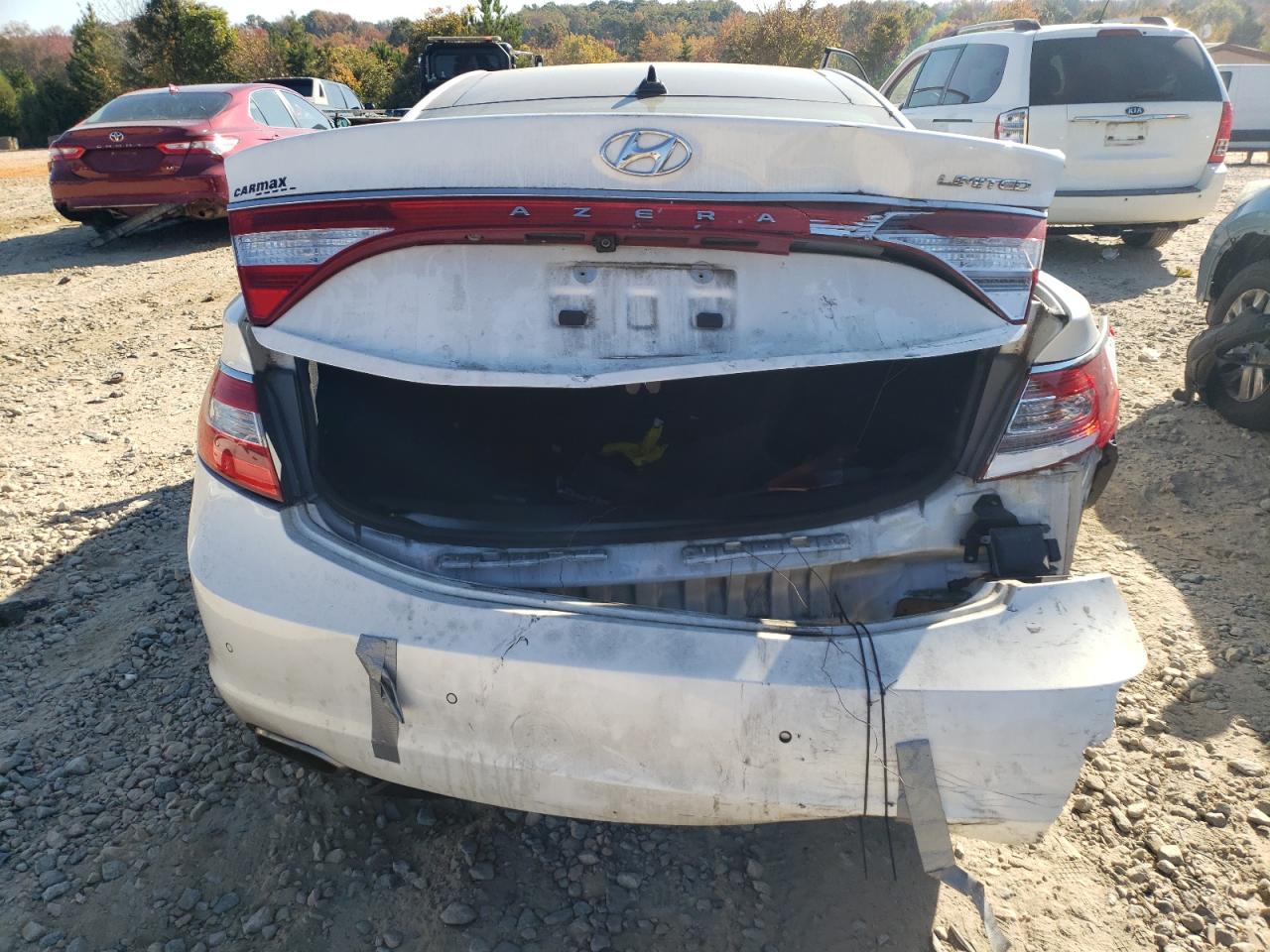 2015 Hyundai Azera VIN KMHFH4JGXFA476485 Copart auction photo, rear end damage thumbnail 6