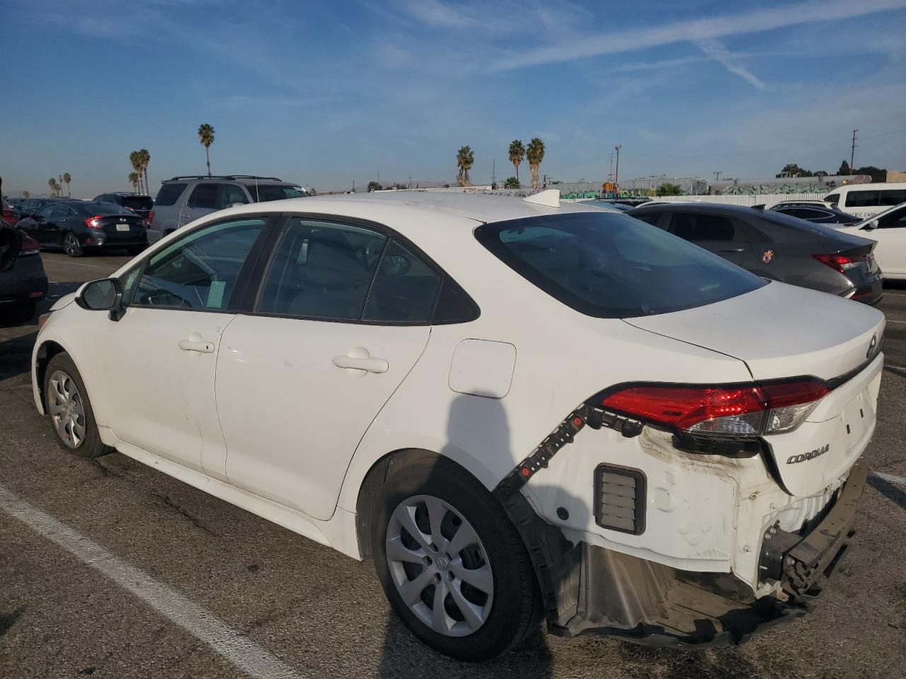2021 Toyota Corolla VIN 5YFEPMAE6MP250079 Copart auction photo, rear end damage thumbnail 2