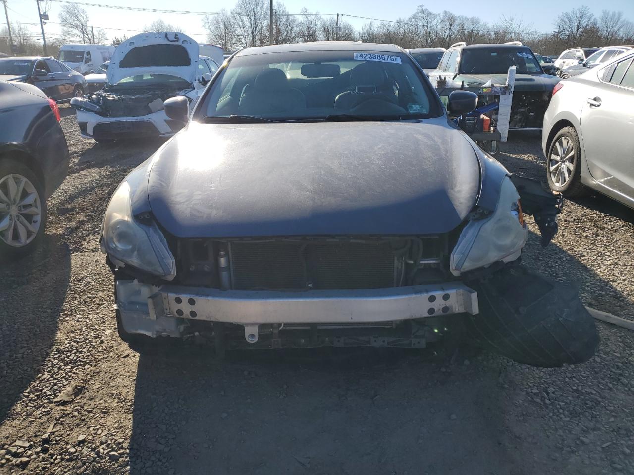 2009 Infiniti G VIN JNKCV64F89M652319 Copart auction photo, front end damage thumbnail 5