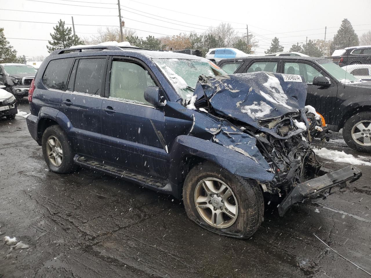 2003 Lexus GX VIN JTJBT20X630007609 Copart auction photo, front end damage thumbnail 4