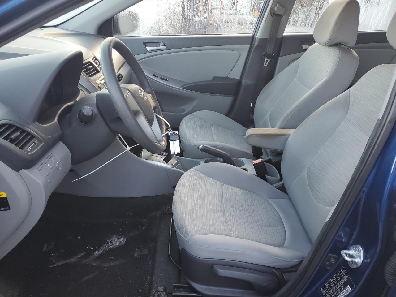 2017 Hyundai Accent VIN KMHCT4AE9HU262086 Copart auction photo, top/roof / front end damage thumbnail 7
