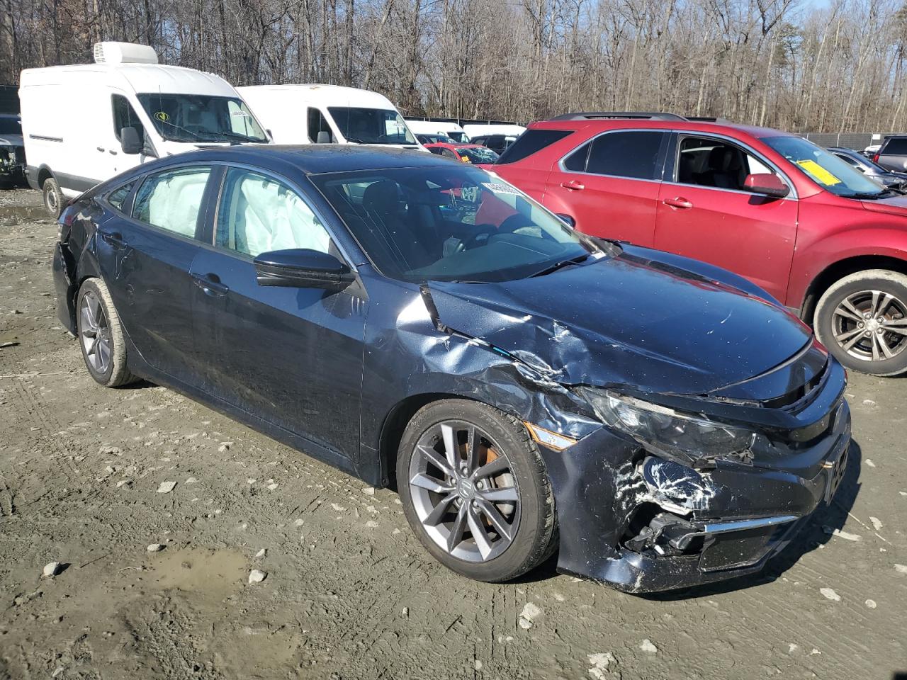 2019 Honda Civic VIN 19XFC1F70KE014891 Copart auction photo, front end / rear end damage thumbnail 4
