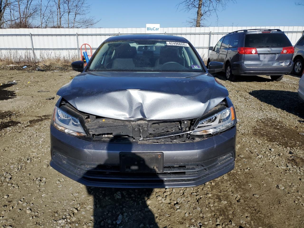 2015 Volkswagen Jetta VIN 3VW2K7AJ3FM248927 Copart auction photo, front end damage thumbnail 5