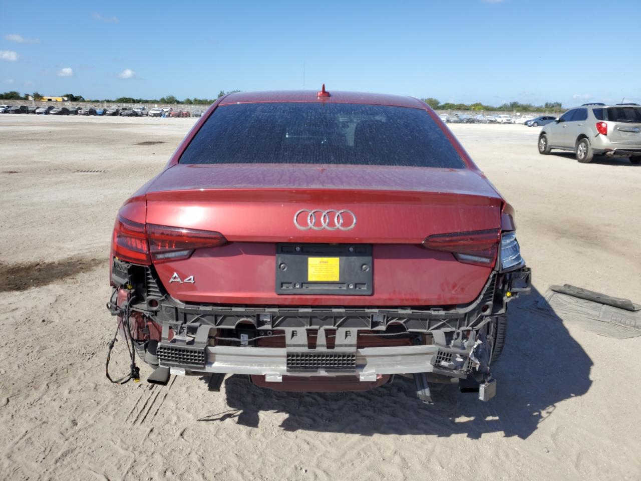 2019 Audi A4 VIN WAUGMAF49KN005199 Copart auction photo, rear end damage thumbnail 6
