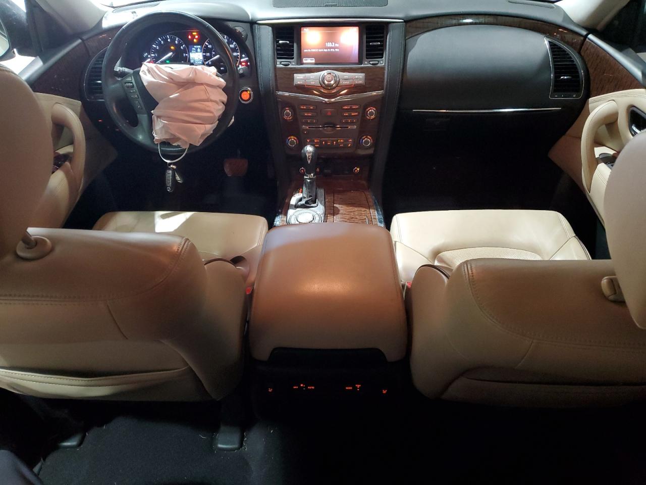 2017 Nissan Armada VIN JN8AY2NF0H9300090 Copart auction photo, front end / minor dent/scratches damage thumbnail 8