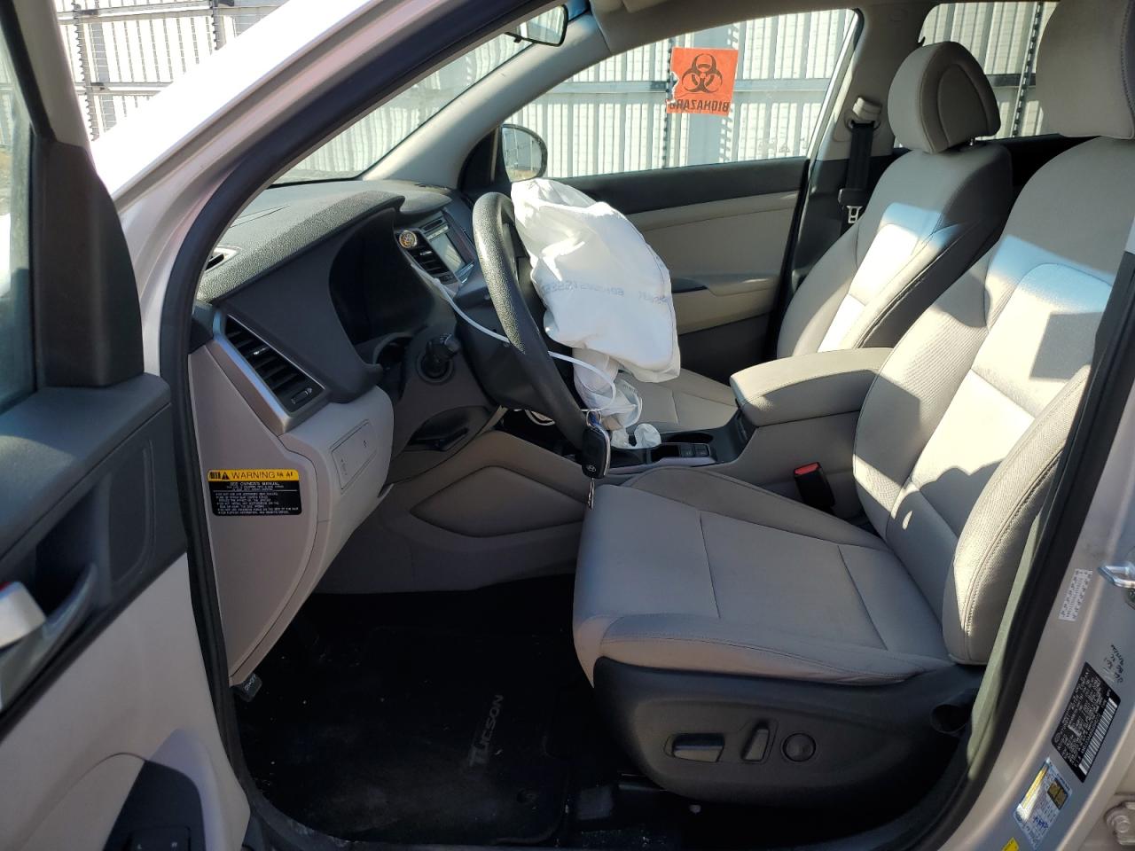 2016 Hyundai Tucson VIN KM8J33A48GU098272 Copart auction photo, biohazard/chemical / front end damage thumbnail 7