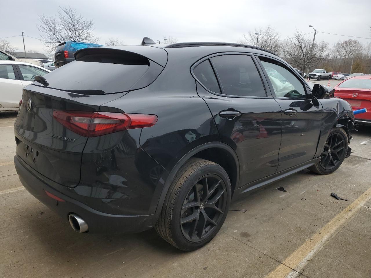 2021 Alfa Romeo Stelvio VIN ZASPAJAN0M7C99750 Copart auction photo, front end damage thumbnail 3