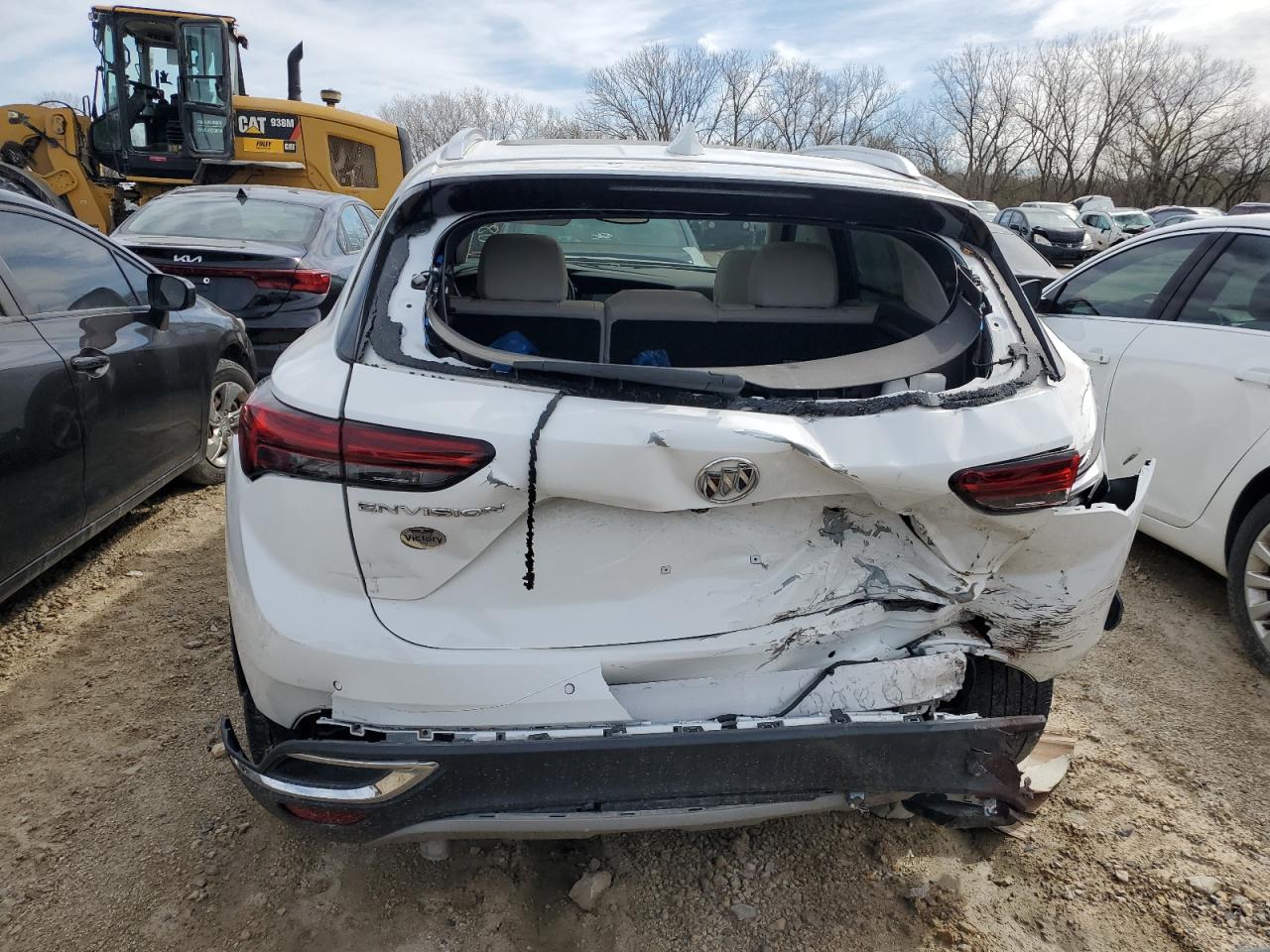 2021 Buick Envision VIN LRBFZNR46MD081778 Copart auction photo, rear end / side damage thumbnail 6