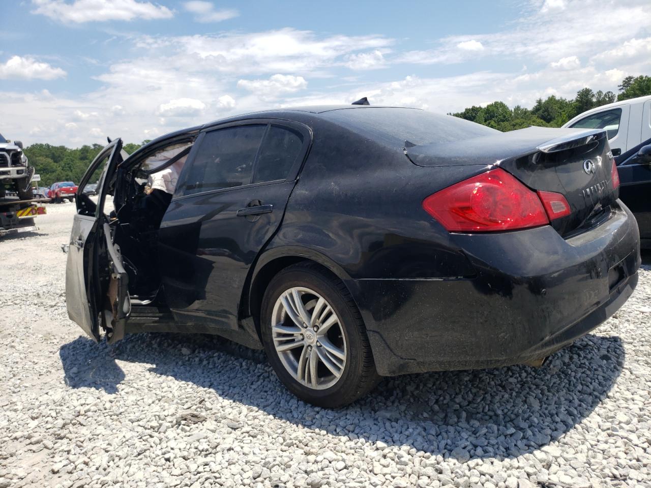 2013 Infiniti G VIN JN1CV6AR0DM759554 Copart auction photo, all over / burn damage thumbnail 2