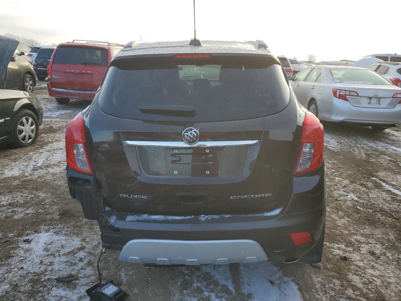 2015 Buick Encore VIN KL4CJBSB3FB122458 Copart auction photo, side / rear end damage thumbnail 6