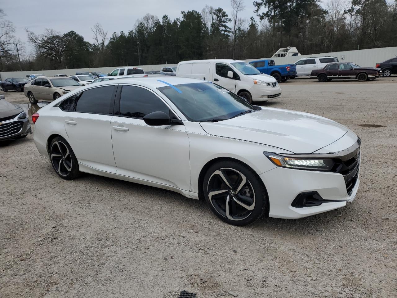 2022 Honda Accord VIN 1HGCV1F37NA124095 Copart auction photo, front end damage thumbnail 4