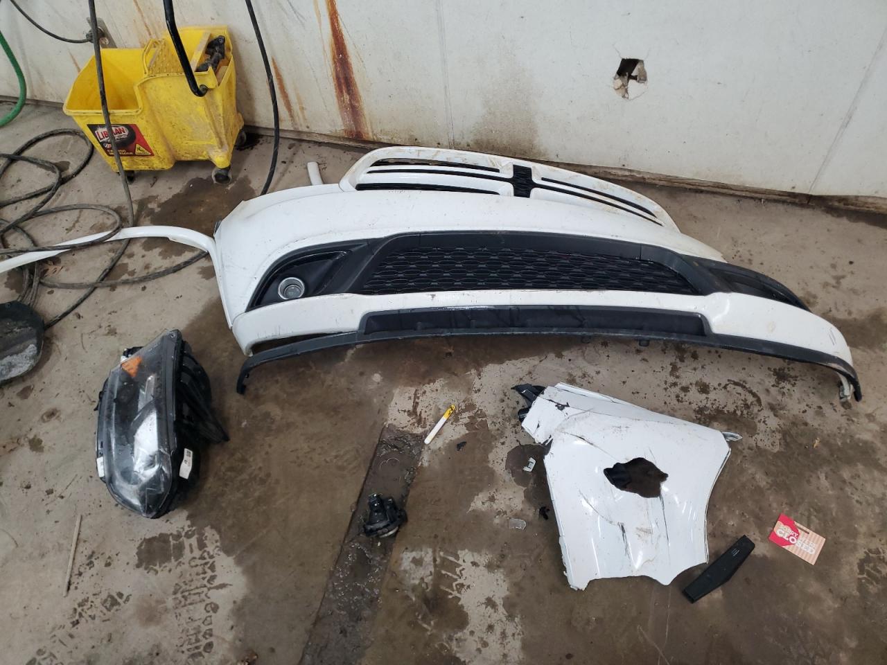 2014 Dodge Durango VIN 1C4SDJCT0EC558879 Copart auction photo, front end / side damage thumbnail 13