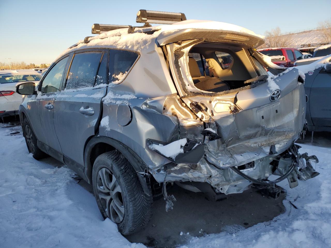 2018 Toyota RAV 4 VIN JTMBFREV7JJ234583 Copart auction photo, rear end damage thumbnail 2