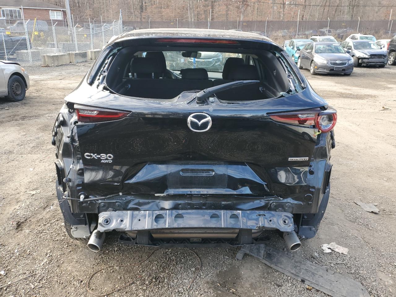 2023 Mazda CX-30 VIN 3MVDMBAMXPM546779 Copart auction photo, rear end / minor dent/scratches damage thumbnail 6