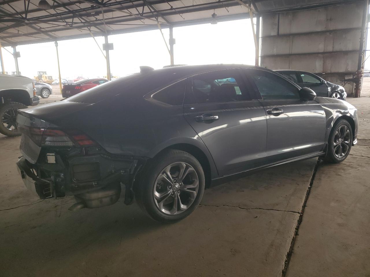 2024 Honda Accord VIN 1HGCY1F30RA005026 Copart auction photo, side / rear end damage thumbnail 3
