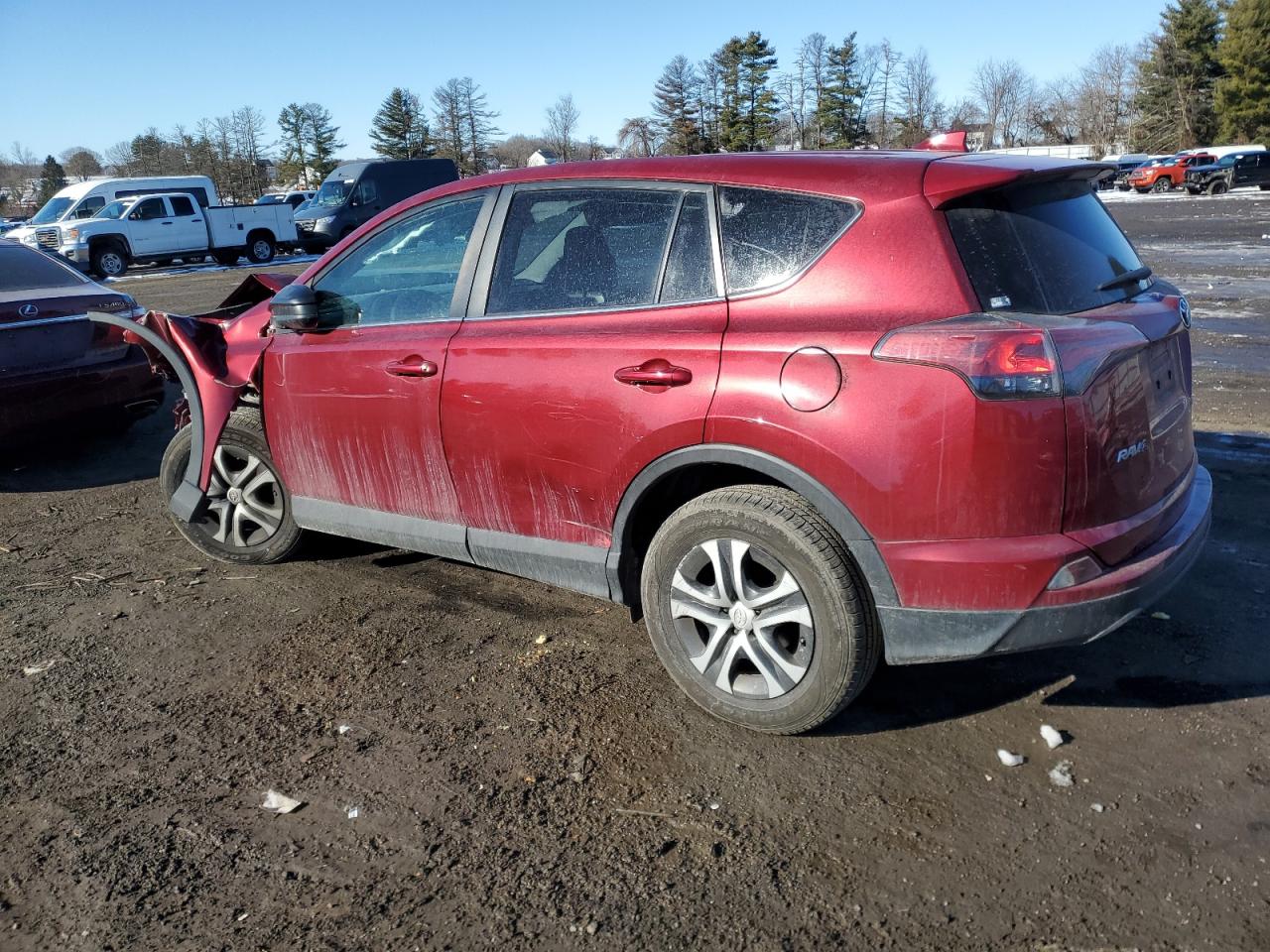 2018 Toyota RAV 4 VIN 2T3BFREV2JW717173 Copart auction photo, front end damage thumbnail 2
