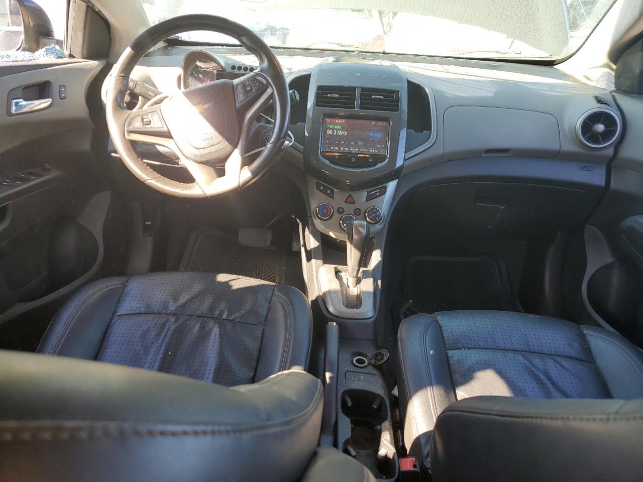 2015 Chevrolet Sonic VIN 1G1JE6SB6F4107619 Copart auction photo, top/roof damage thumbnail 8