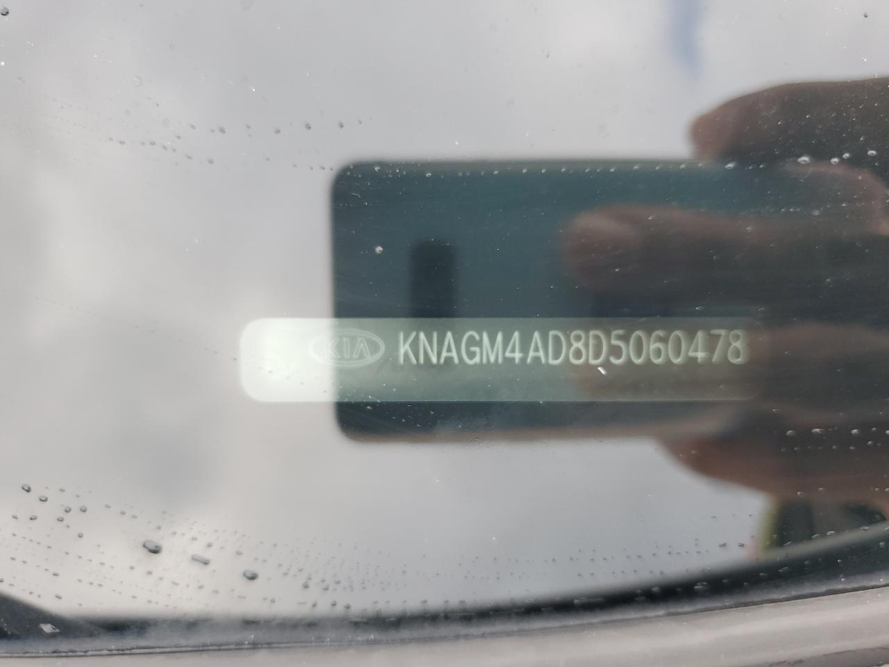 2013 KIA Optima VIN KNAGM4AD8D5060478 Copart auction photo, side damage thumbnail 12