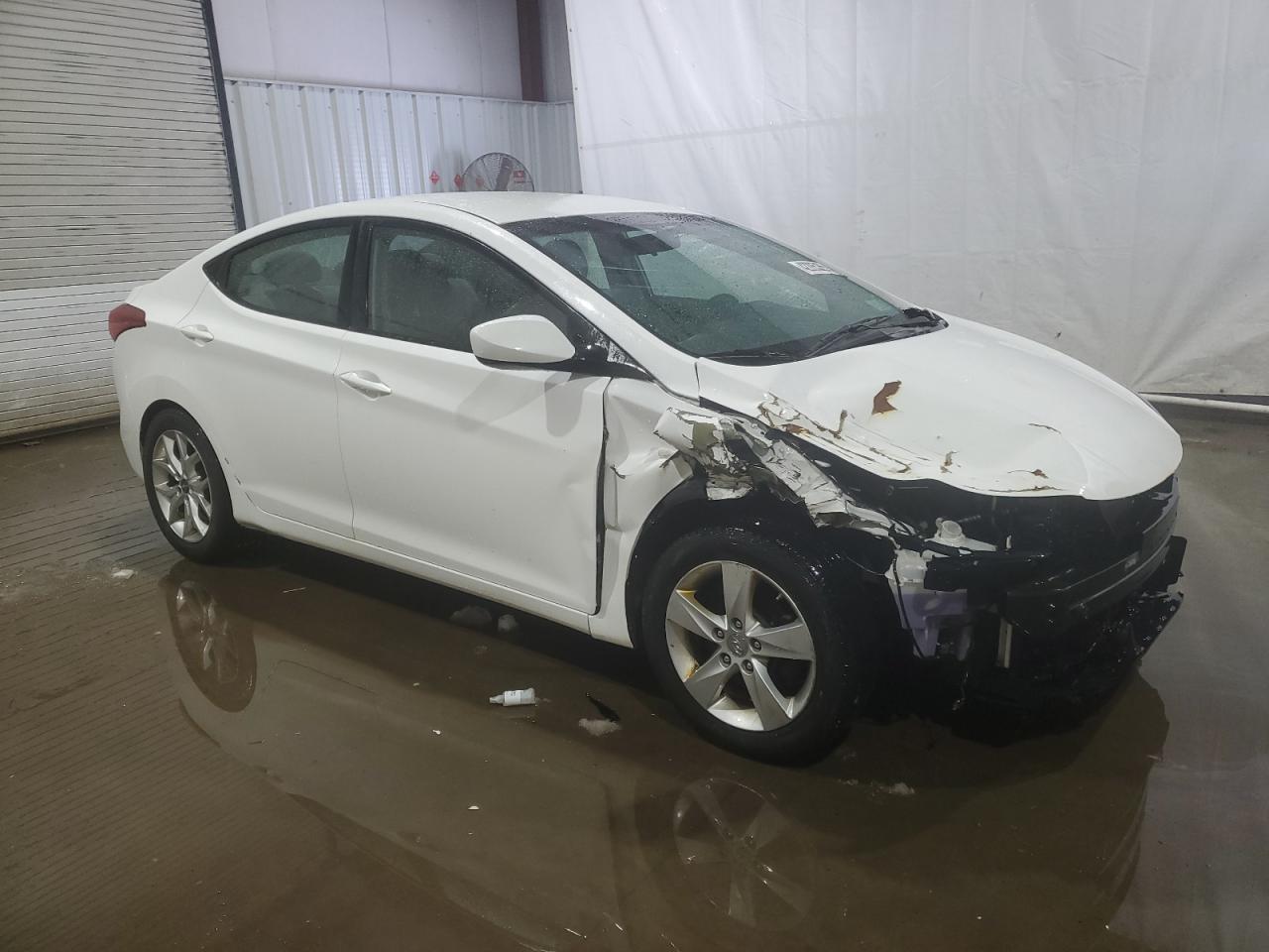 2013 Hyundai Elantra VIN 5NPDH4AE1DH410973 Copart auction photo, front end / side damage thumbnail 4