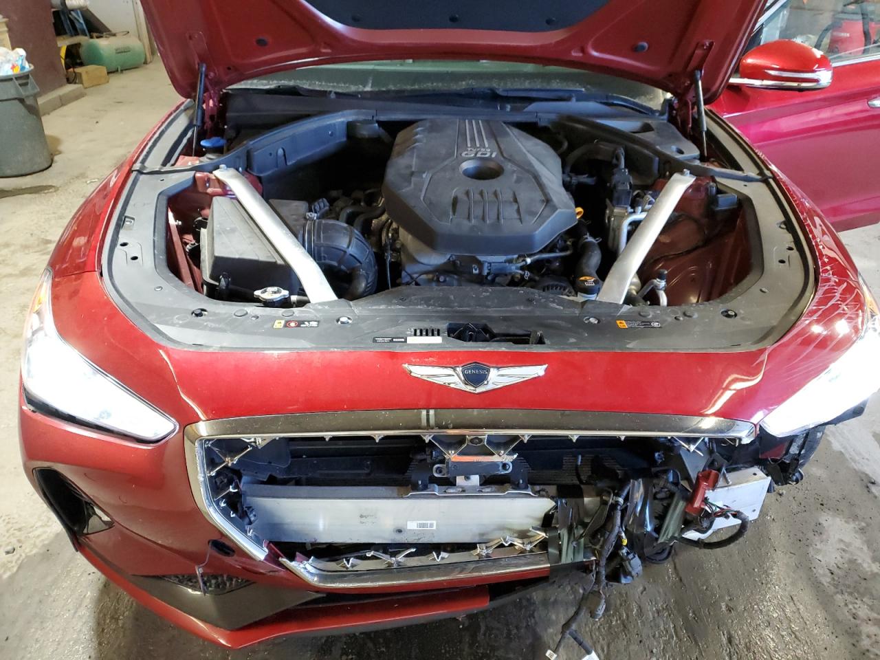 2021 Genesis G70 VIN KMTG44LA9MU071020 Copart auction photo, front end / rear end damage thumbnail 11
