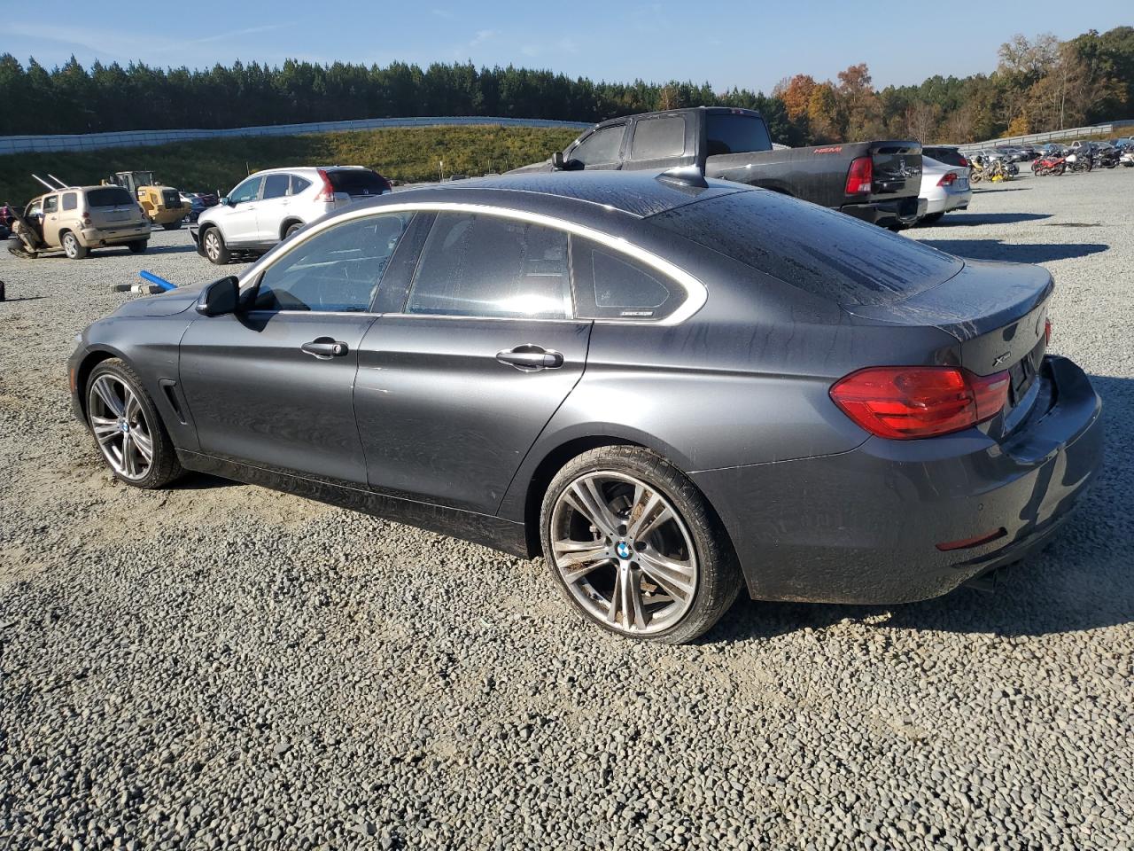 2017 BMW 4er VIN WBA4F9C51HG792056 Copart auction photo, side / rear end damage thumbnail 2
