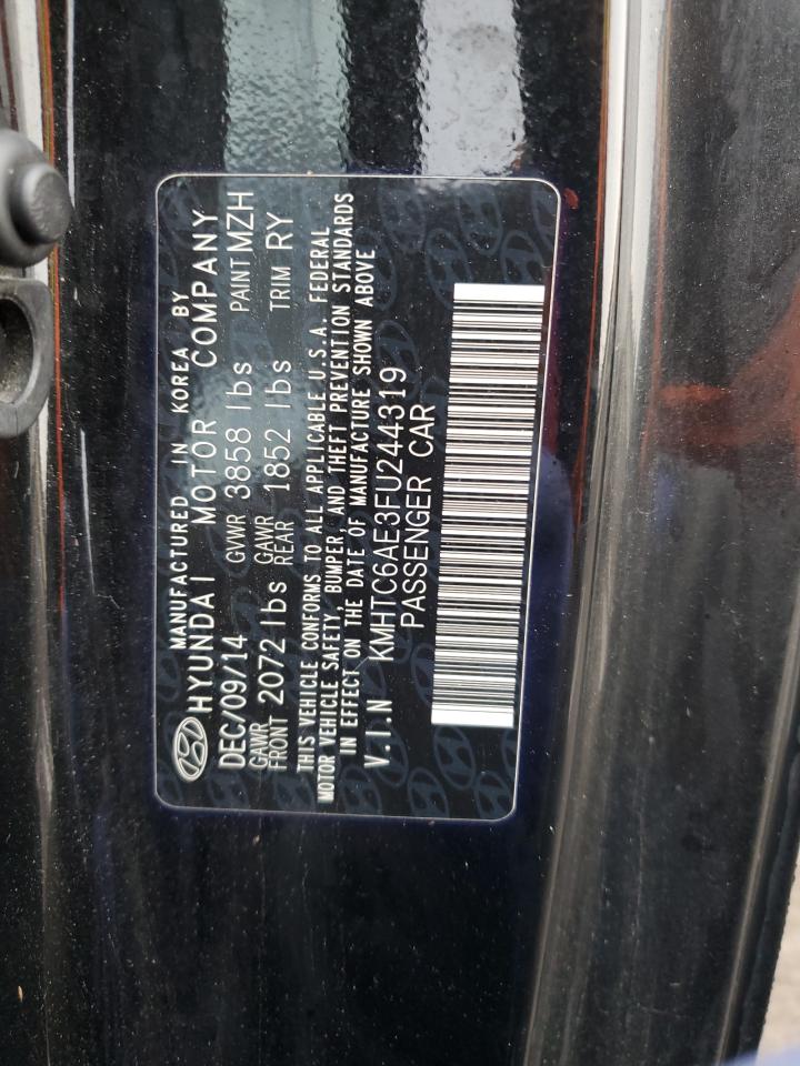 2015 Hyundai Veloster VIN KMHTC6AE3FU244319 Copart auction photo, rear end damage thumbnail 12
