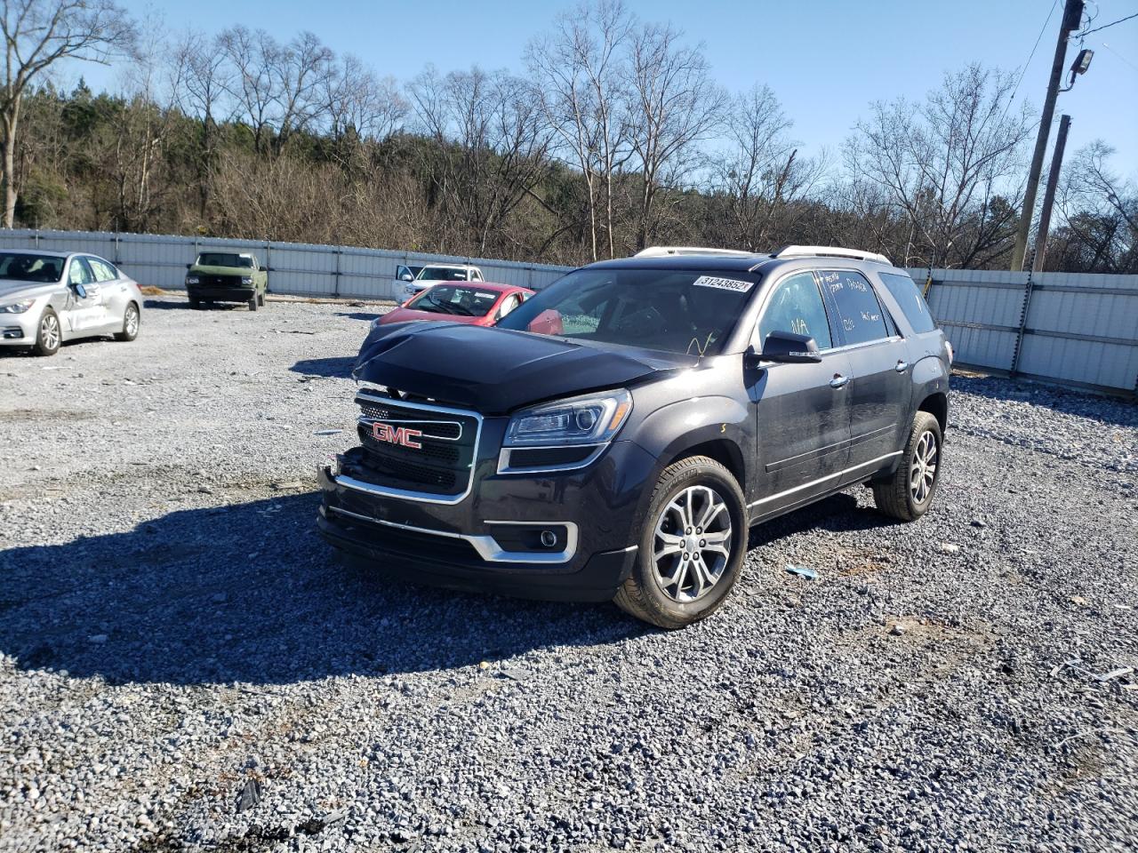 2015 GMC Acadia VIN 1GKKRSKD8FJ273978 Copart auction photo, front end damage thumbnail 2