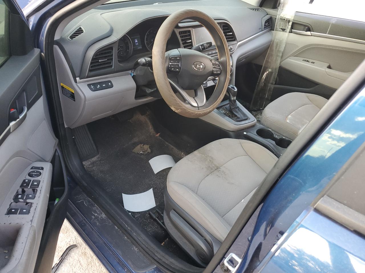 2019 Hyundai Elantra VIN 5NPD84LF2KH427624 Copart auction photo, front end / side damage thumbnail 8