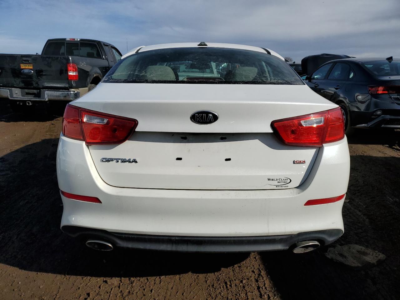 2015 KIA Optima VIN KNAGM4A78F5584825 Copart auction photo, front end damage thumbnail 6