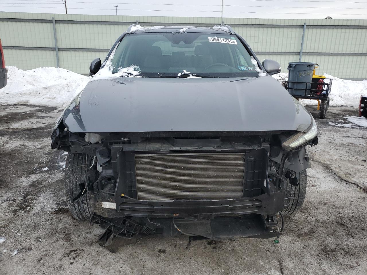 2019 Hyundai Santa Fe VIN 5NMS5CADXKH136720 Copart auction photo, front end / side damage thumbnail 5