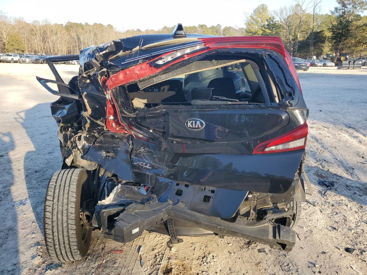 2021 KIA Soul VIN KNDJ23AU1M7142968 Copart auction photo, rear end / side damage thumbnail 6