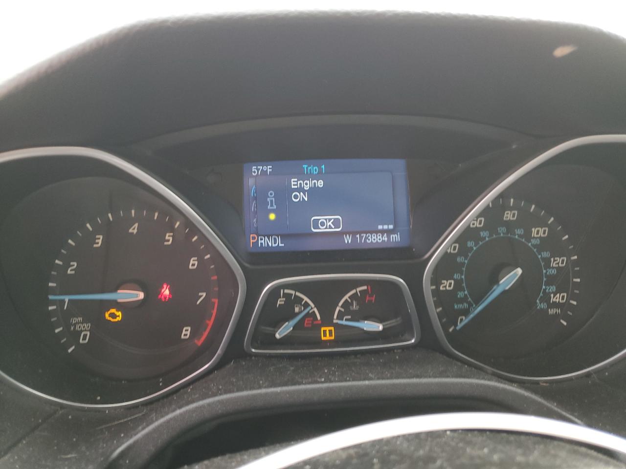2014 Ford Focus VIN 1FADP3F22EL194369 Copart auction photo, rear end damage thumbnail 9