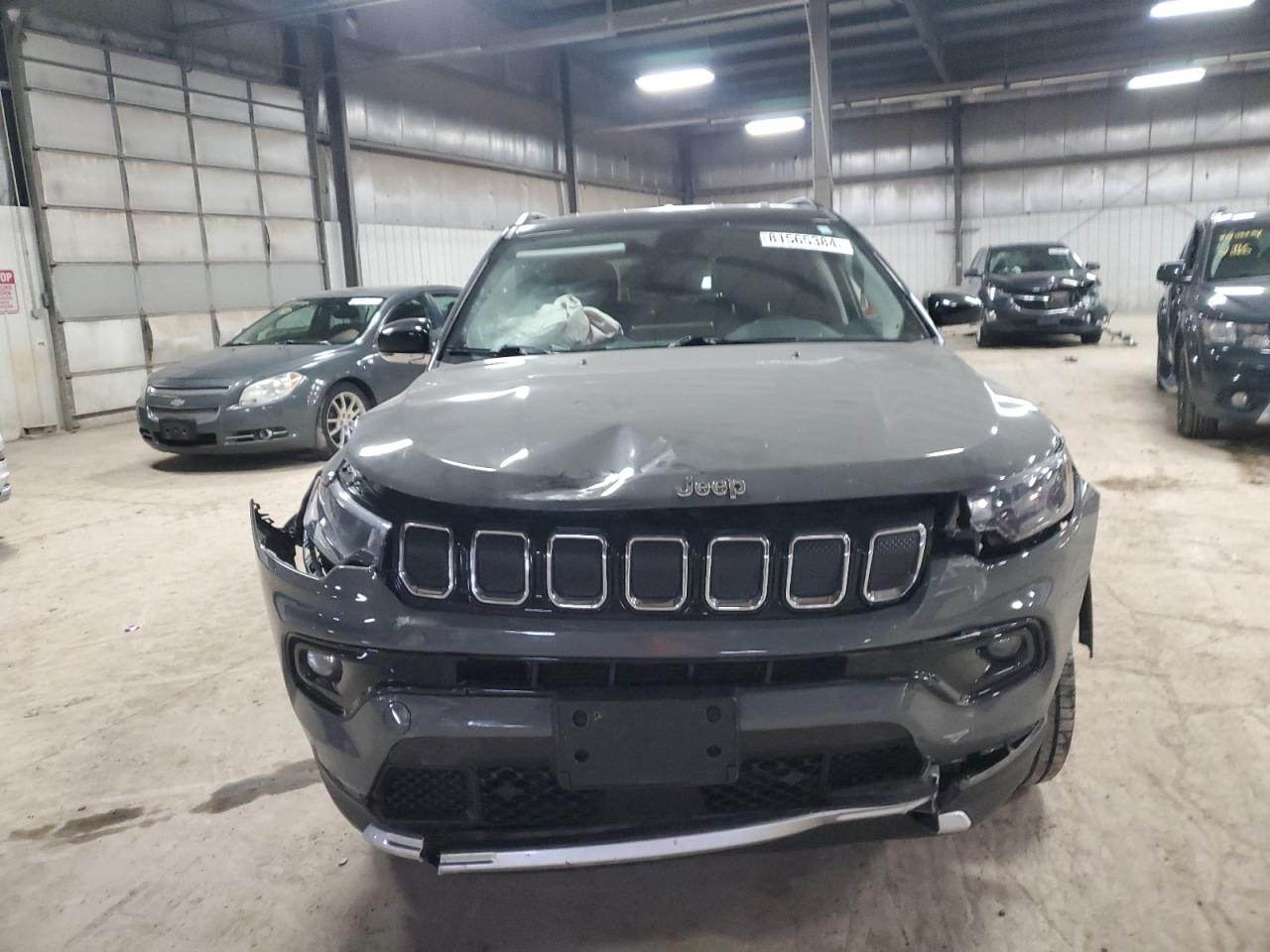 2022 Jeep Compass VIN 3C4NJDCB1NT142262 Copart auction photo, front end damage thumbnail 5