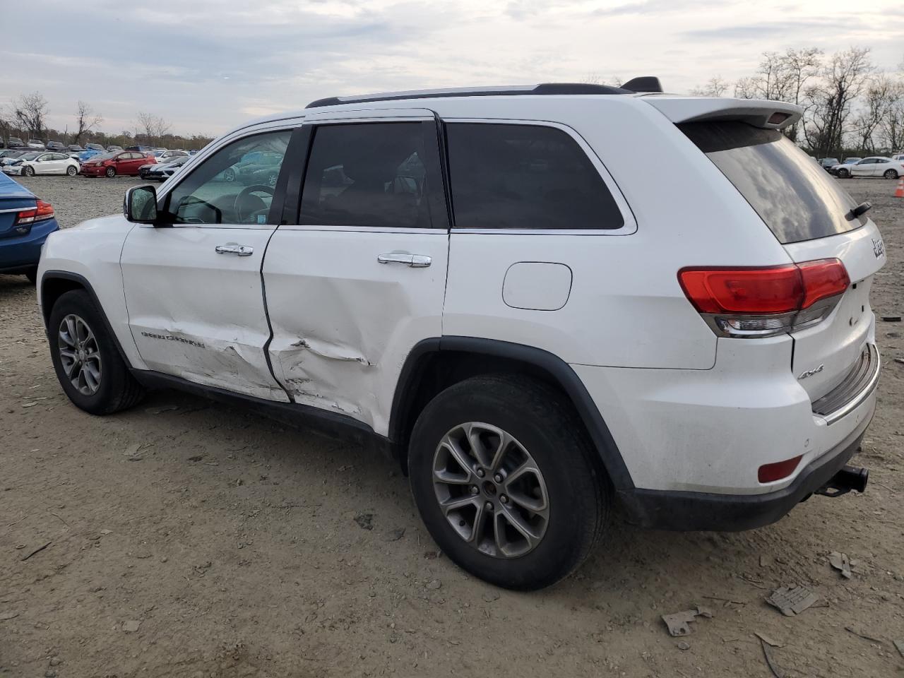2014 Jeep Grand Cherokee VIN 1C4RJFBG8EC325387 Copart auction photo, side damage thumbnail 2