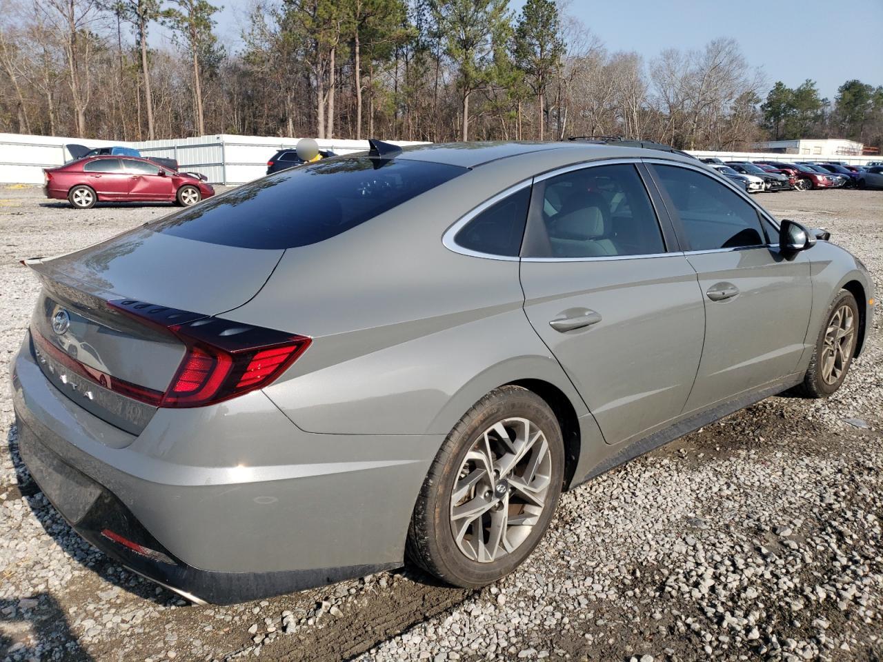 2022 Hyundai Sonata VIN KMHL64JA8NA186930 Copart auction photo, front end damage thumbnail 3