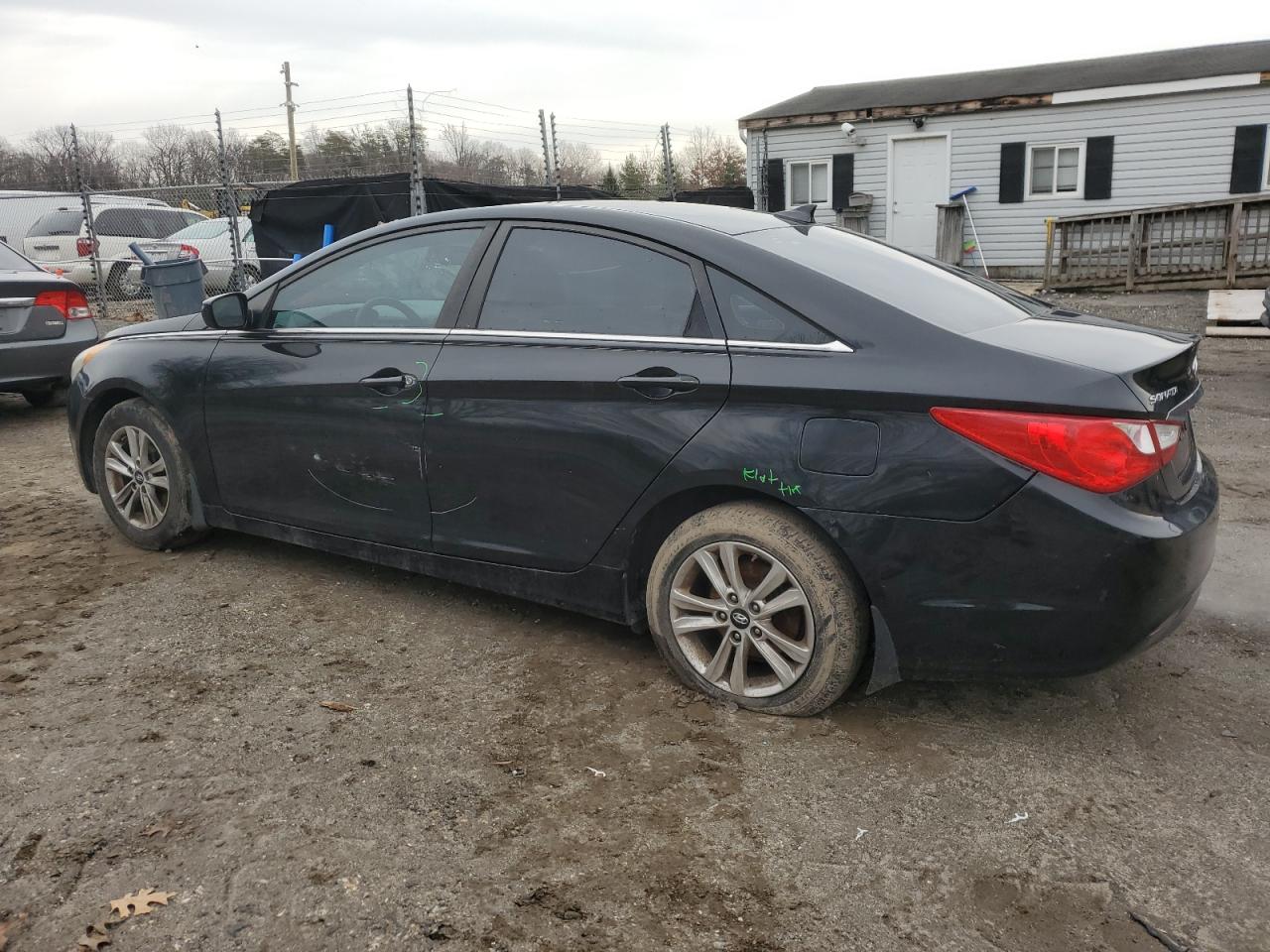2013 Hyundai Sonata VIN 5NPEB4AC4DH507444 Copart auction photo, vandalism / side damage thumbnail 2