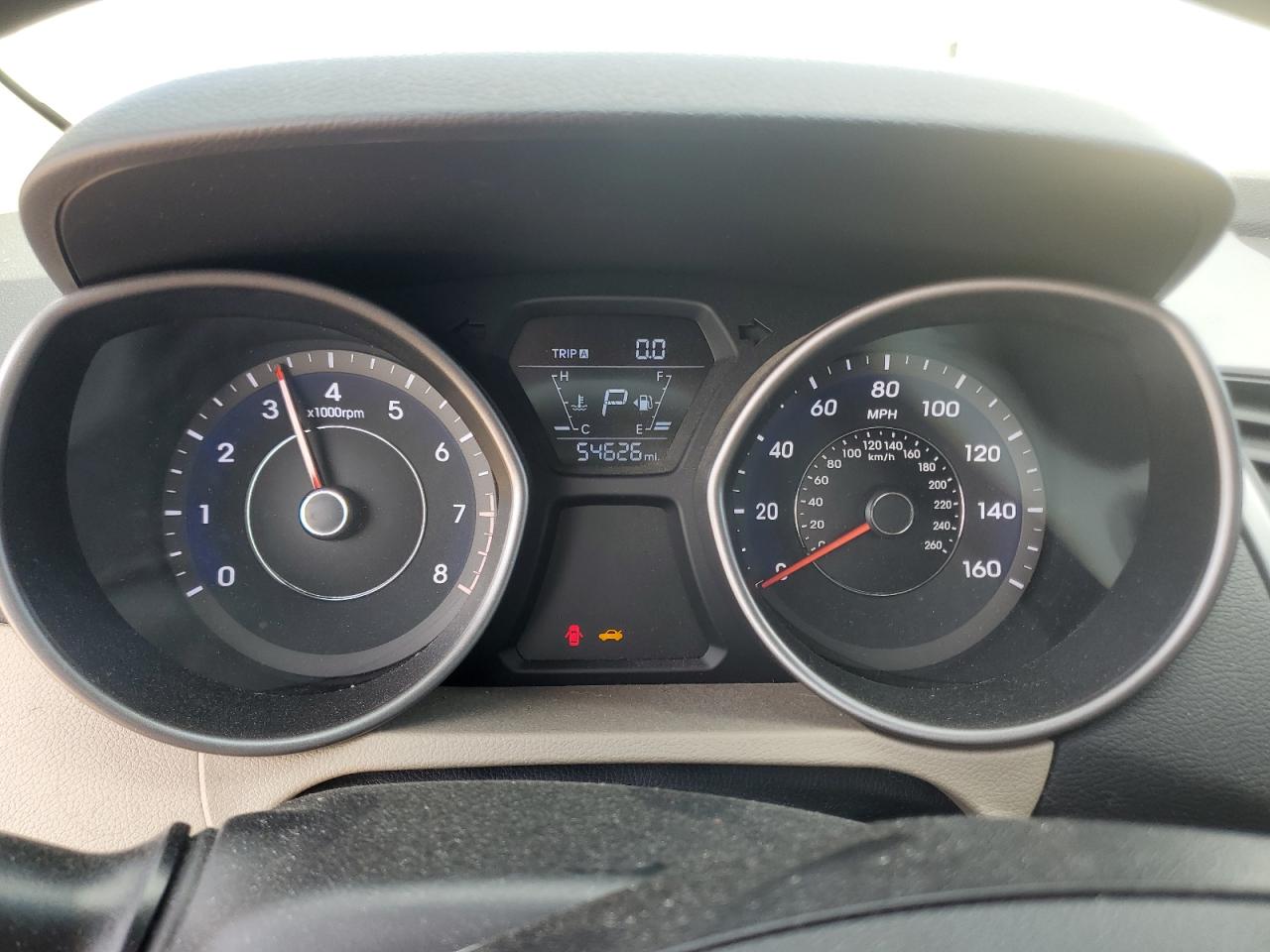 2015 Hyundai Elantra VIN 5NPDH4AEXFH593258 Copart auction photo, rear end damage thumbnail 9