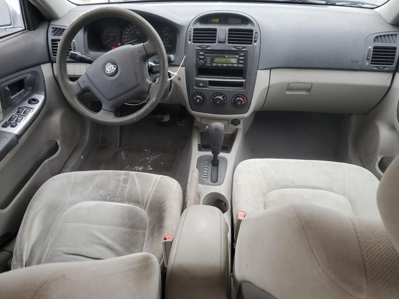 2004 KIA Spectra VIN KNAFE121X45010855 Copart auction photo, water/flood damage thumbnail 8
