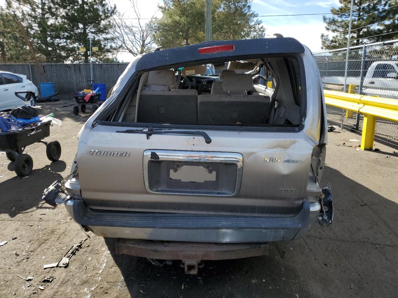 2002 Toyota 4Runner VIN JT3HN86R829065707 Copart auction photo, rollover damage thumbnail 6