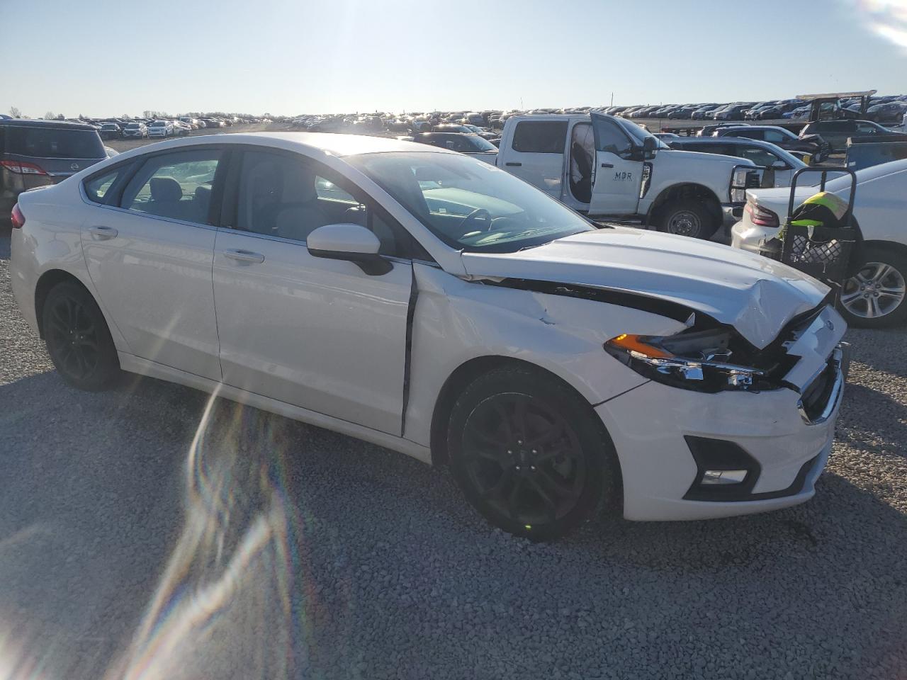 2019 Ford Fusion VIN 3FA6P0T96KR145150 Copart auction photo, front end damage thumbnail 4