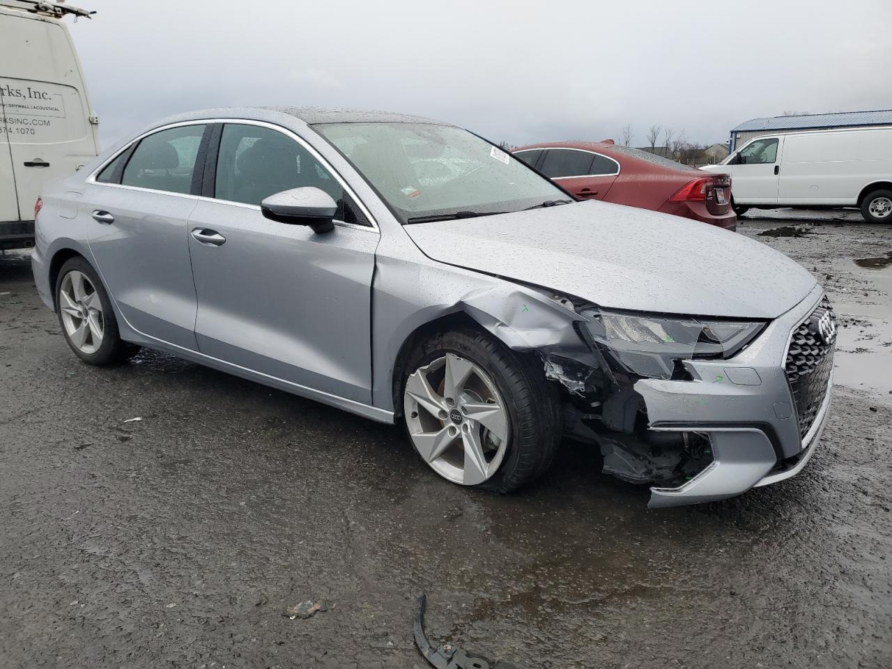 2022 Audi A3 VIN WAUAUDGY4NA091817 Copart auction photo, front end damage thumbnail 4