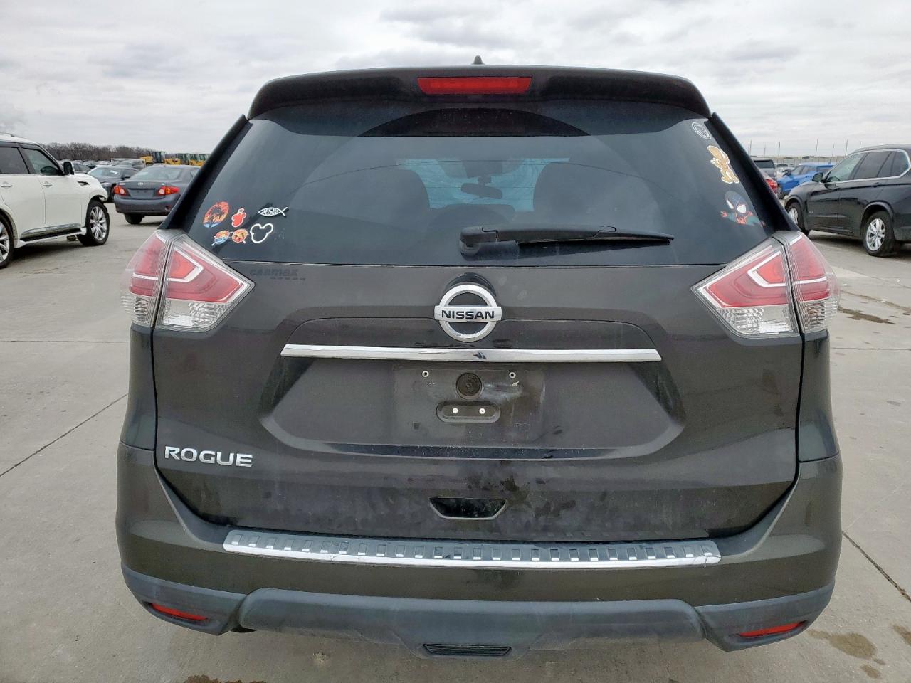 2016 Nissan Rogue VIN 5N1AT2MN7GC848569 Copart auction photo, top/roof damage thumbnail 6