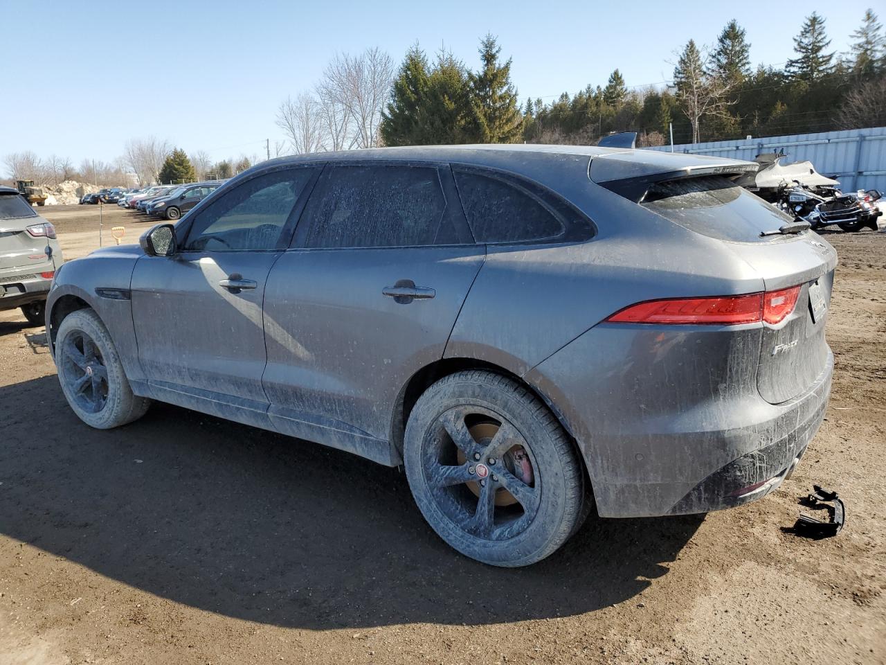 2018 Jaguar F-Pace VIN SADCM2FVXJA239393 Copart auction photo, rear end / undercarriage damage thumbnail 2