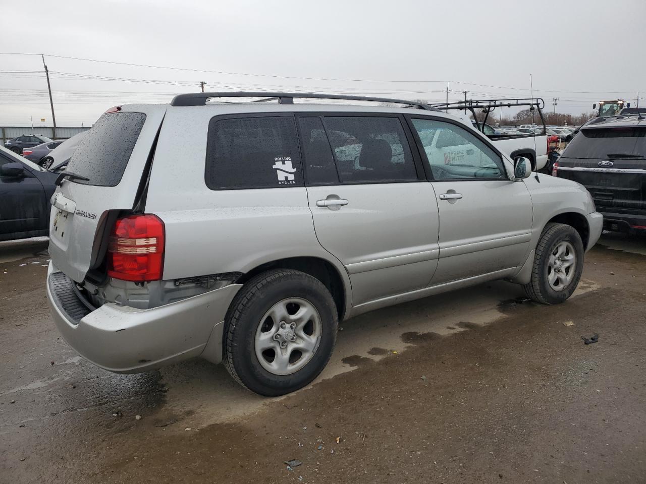 2001 Toyota Highlander VIN JTEHF21A310038209 Copart auction photo, rear end damage thumbnail 3